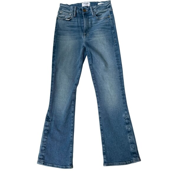 Frame Denim Le Crop Mini Boot Sz 27 - Picture 1 of 6